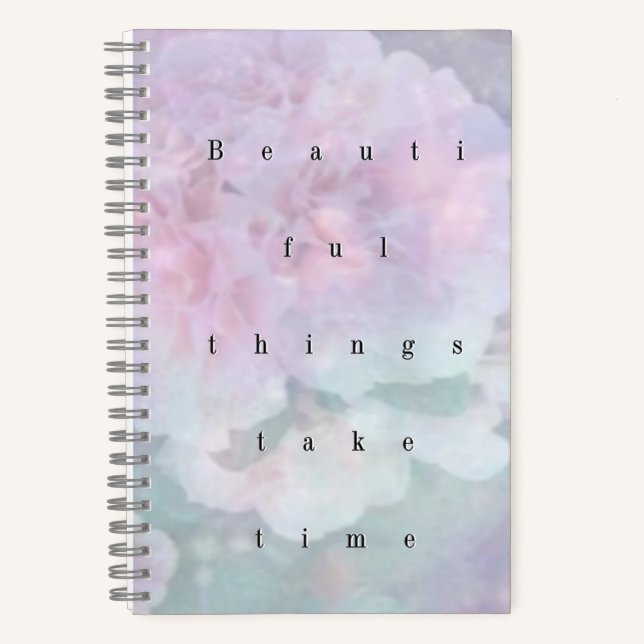 Carnet Pastel Dream Floral Spiral Notebook. (Recto)