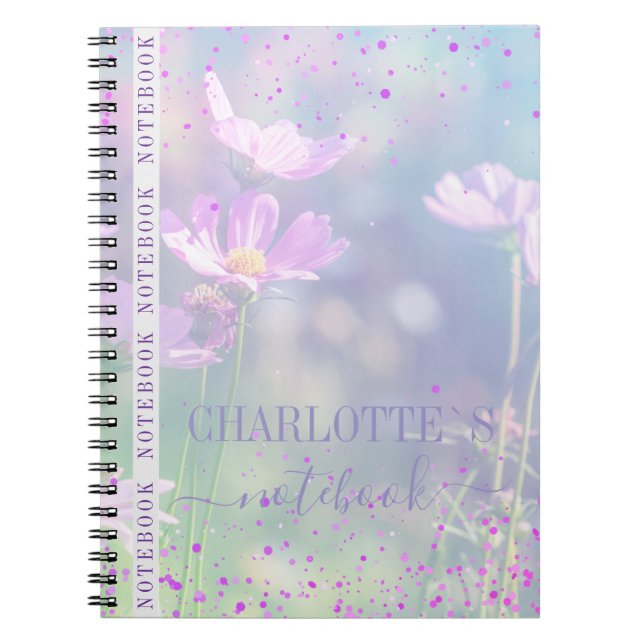 Carnet Pastel Floral  Customizable Sunshine (Devant)