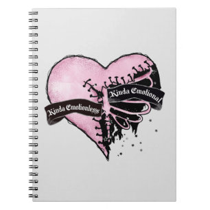 Carnet Pastel Goth Heart Émotionnel et sans émotion