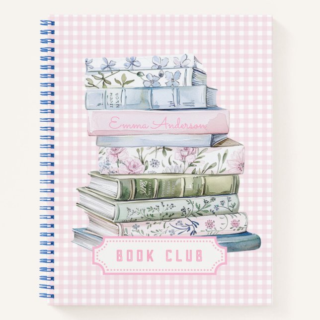 Carnet Pastel Grandmillennial Book Club (Devant)