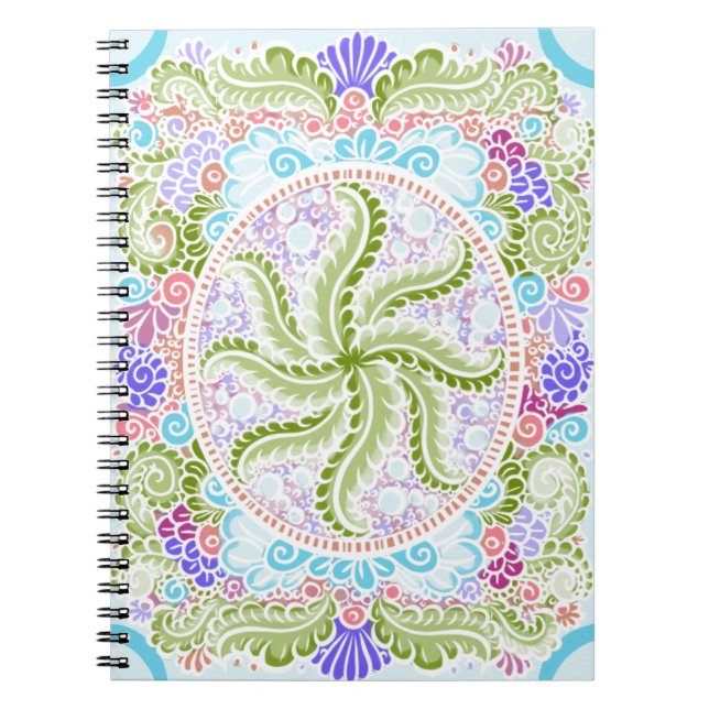 Carnet Pastel Nature Mandala Art (Devant)