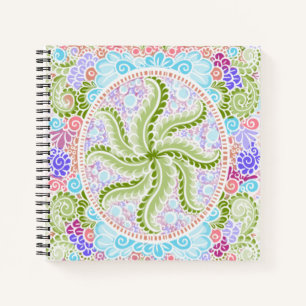 Carnet Pastel Nature Mandala Art