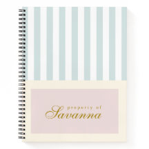 Carnet pastel personnalisé à l'esthétique minimali