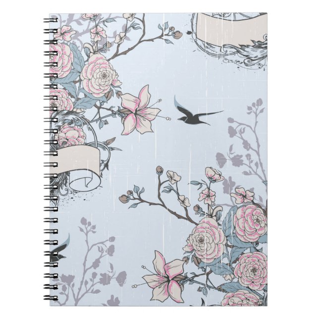 Carnet pastel shabby chic (Devant)