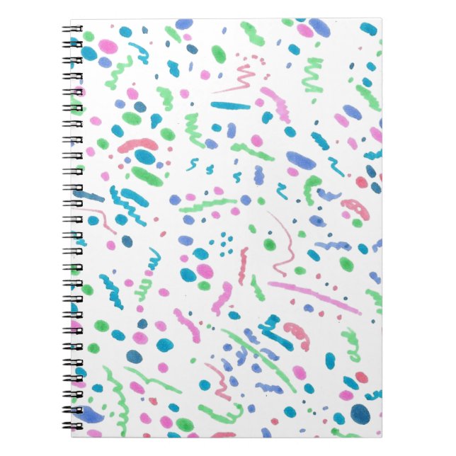 Carnet Pastel Splatter Confetti Imprimer (Devant)