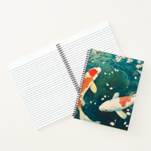 Carnet Pastel Spring Koi Blossom