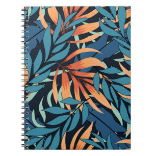Carnet Pastel Tropical Botanical Abstrait