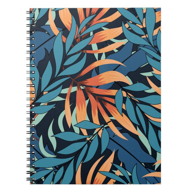 Carnet Pastel Tropical Botanical Abstrait (Devant)