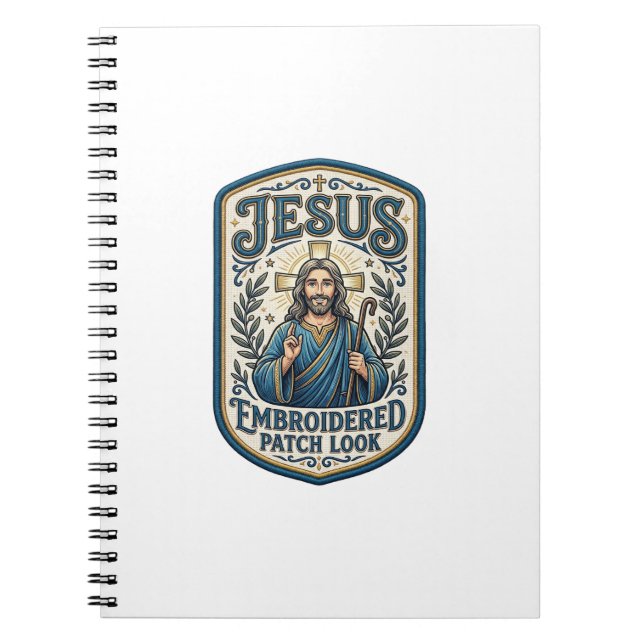 Carnet Patch brodé Jésus Regardez Patch brodé Jésus (Devant)