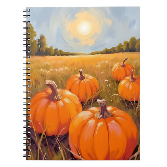 Carnet Patch de citrouilles d'Halloween automne (Devant)