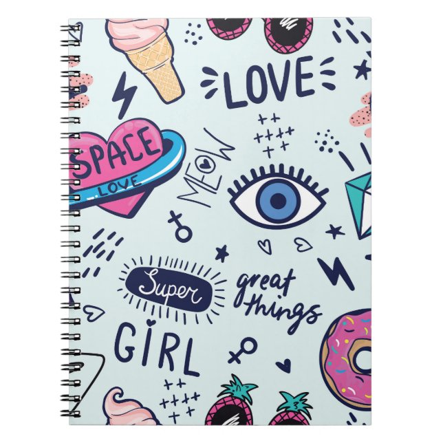 Carnet Patch de mode : Stickers Pop Art. (Devant)