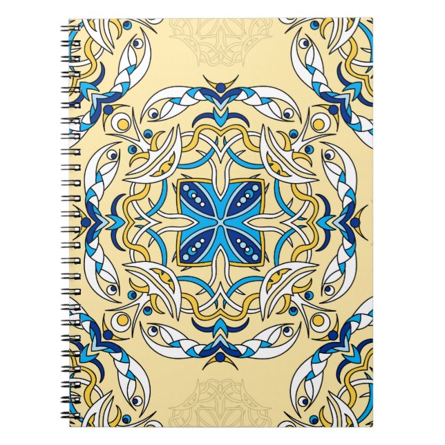 Carnet Patchwork Arabe Floral Texture Vintage (Devant)