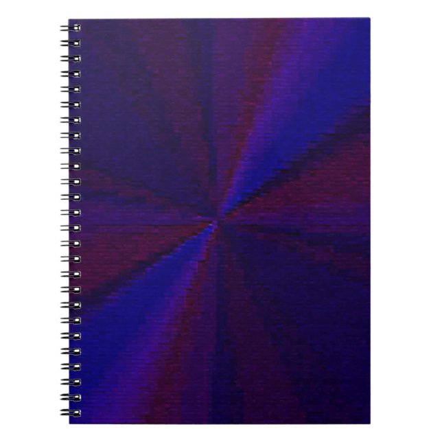 Carnet Patchwork circulaire de dégradé bleu à pourpre (Devant)