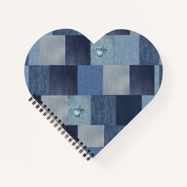 Carnet Patchwork Denim Jeans (Devant)