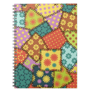 Carnet Patchwork Eclectique : Mélange Motif Diverse