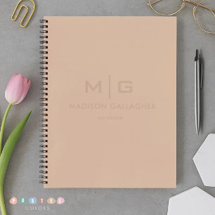Carnet Pâte Lumière Douce Solide Beige Rose Pêche