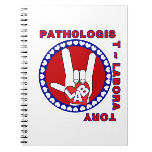 CARNET PATHOLOGUE CARRÉ ASL LOVE LOGO
