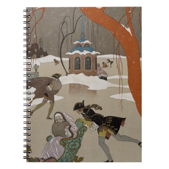 Carnet Patinage de glace sur le lac congelé (Devant)