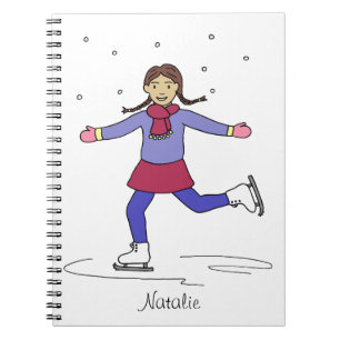 Carnet Patineuse sur glace