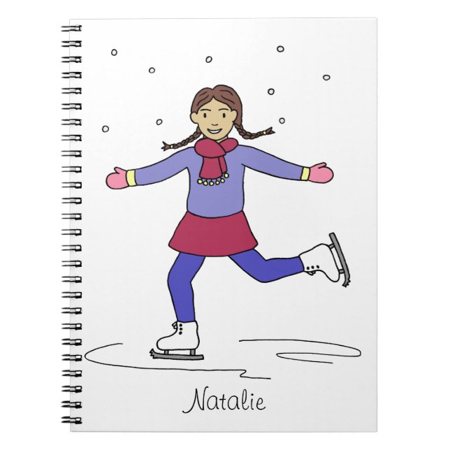 Carnet Patineuse sur glace (Devant)