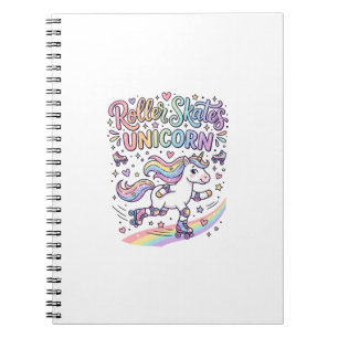 Carnet Patins à roulettes Licorne Autocollant ludique Lic