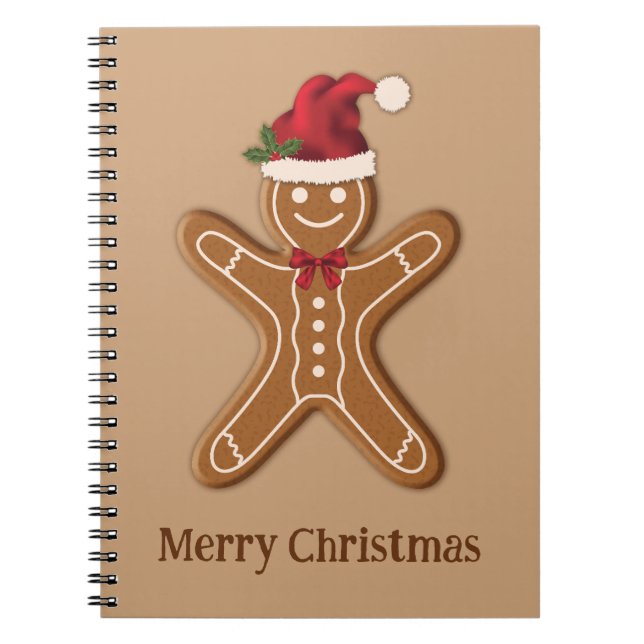 Carnet Pâtisserie de Noël au Gingembre avec Texte (Devant)
