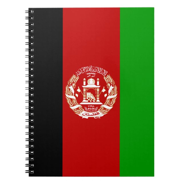 Carnet Patriotic Afghanistan Flag (Devant)