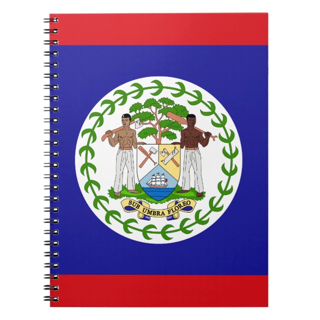 Carnet Patriotic Belizean Flag (Devant)