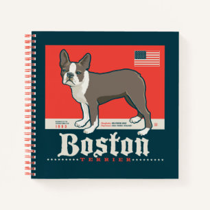 Carnet Patriotique Boston Terrier