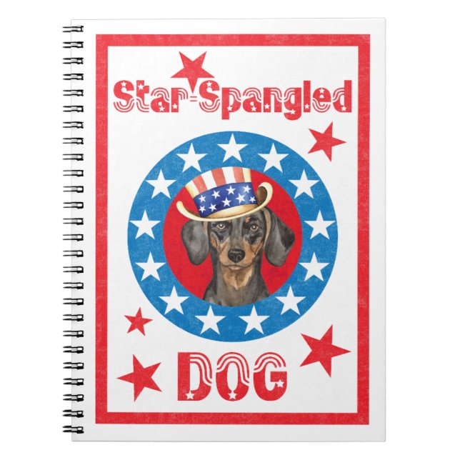 Carnet Patriotique Dachshund (Devant)
