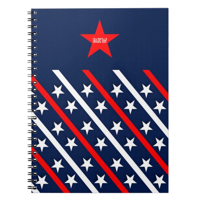 Carnet " patriotique rouge, blanc et bleu (Devant)
