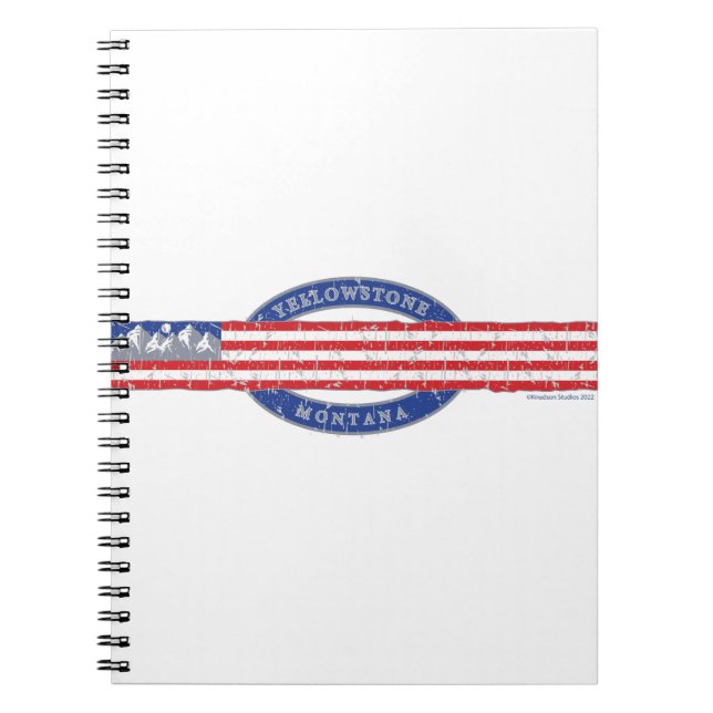 Carnet Patriotique Yellowstone Montana (Devant)