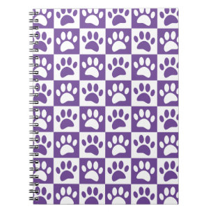 Carnet Patrouilles De Chien Violet Et Blanc En Carré Pers