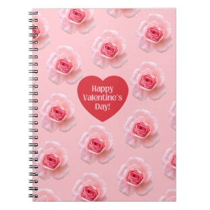 Carnet Pattern Happy Valentine`s Day 2023 Background  