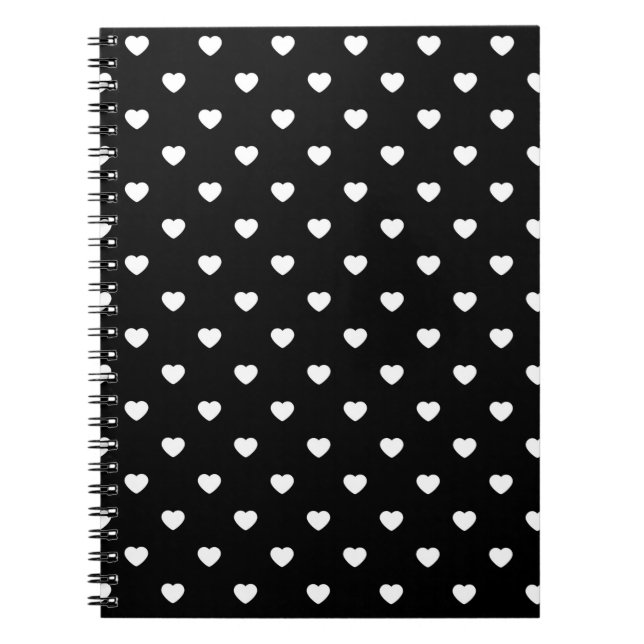 Carnet Patters de Black and White Mini Hearts (Devant)