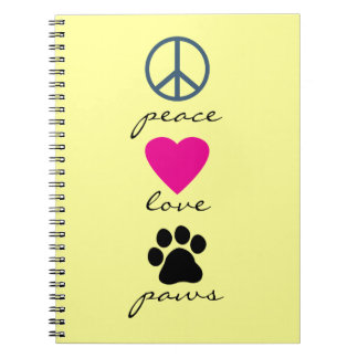 Carnet Pattes d'amour de paix