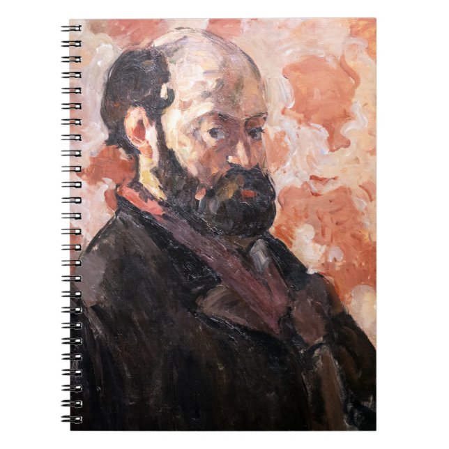 Carnet Paul Cezanne - Autoportrait avec fond rose (Devant)