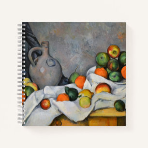 Carnet Paul Cezanne - Rideau, bol de jug et de fruits
