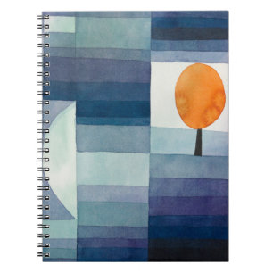 Carnet Paul Klee Messager de l'automne Bleu Moderne Abstr