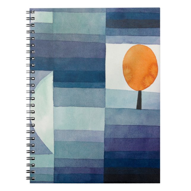 Carnet Paul Klee Messager de l'automne Bleu Moderne Abstr (Devant)