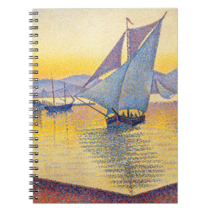 Carnet Paul Signac - Le Port au coucher du soleil, Opus 2
