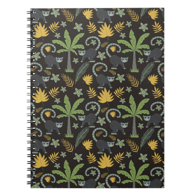 Carnet Paume de singe motif sans soudure (Devant)