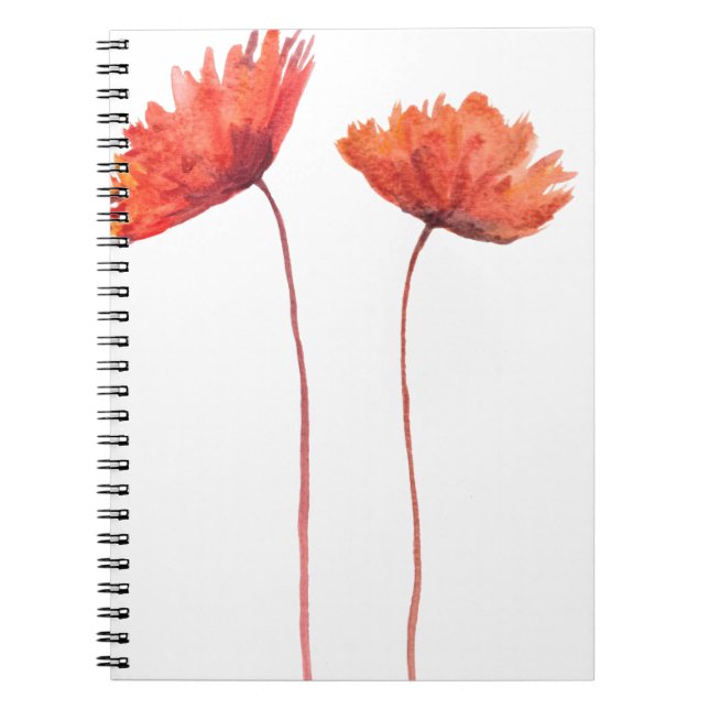 Carnet Pavot rouge (Devant)