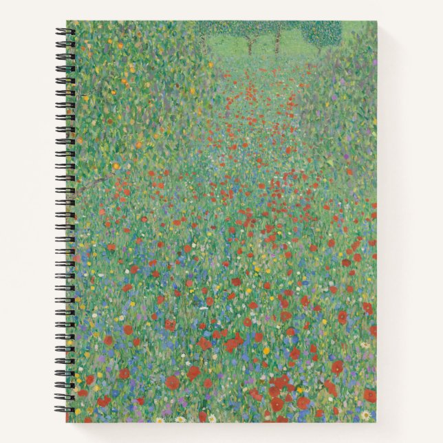 Carnet Pavots en fleurs - Gustav Klimt (Devant)