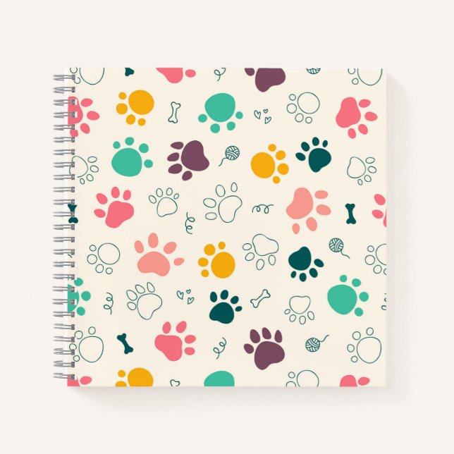 Carnet Paw Prints (Devant)