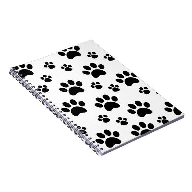 Carnet Pawprint noir et blanc (Côté Droit)