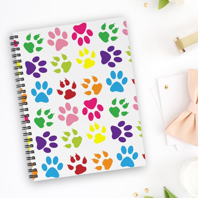 Carnet Paws Colorés, Paws Chiens, Paws Chat (Créateur téléchargé)