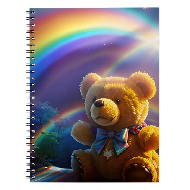 Carnet Pays des merveilles Teddy Bear Sunshine Rainbow (Devant)