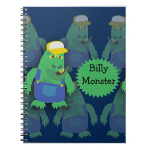 Carnet Pays Fried Funny Cartoon Monster Caractère