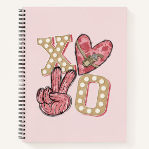 Carnet Pays occidental Xoxo Embrous et baisers